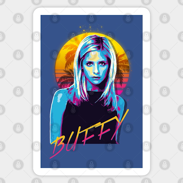 Buffy 80s Stye Magnet by Shit Post Hero